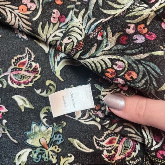 J.Jill Mixed Print Floral Tunic Blouse $89 Size 1X - Picture 6 of 6